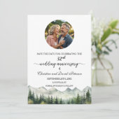 Mountains Pines 32nd Wedding Anniversary Photo セーブザデート (スタンド正面)