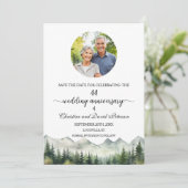 Mountains Pines 44 Wedding Anniversary Photo セーブザデート (スタンド正面)