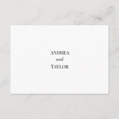  Mountains Pines QR Code Wedding Details エンクロージャーカード (裏面)