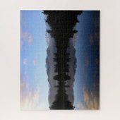 Mountains Reflected Over Lake Matheson New Zealand ジグソーパズル (縦)