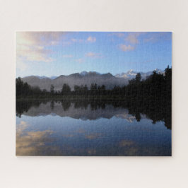 Mountains Reflected Over Lake Matheson New Zealand ジグソーパズル