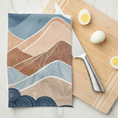 Mountains Sunset Beauty キッチンタオル (四つ折り)
