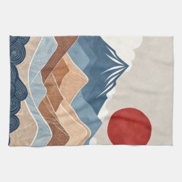 Mountains Sunset Beauty キッチンタオル