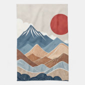 Mountains Sunset Beauty キッチンタオル (縦)