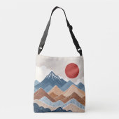 Mountains Sunset Beauty クロスボディバッグ (裏面)