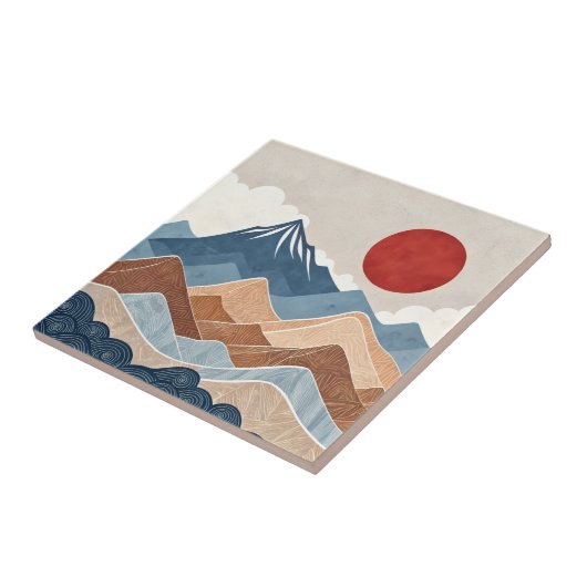 Mountains Sunset Beauty タイル (側面)