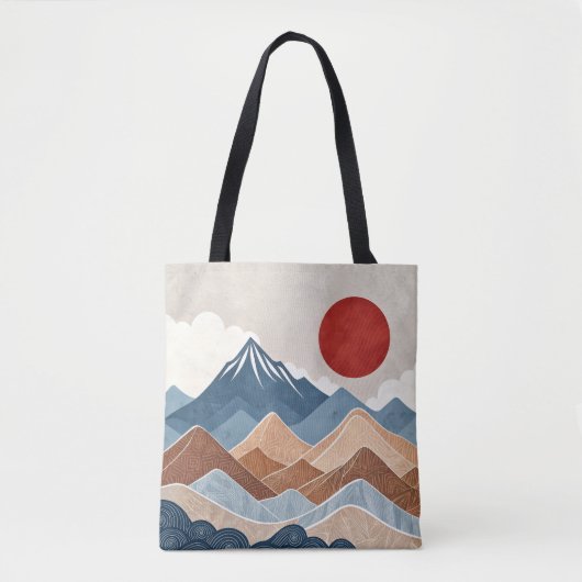 Mountains Sunset Beauty トートバッグ (正面)