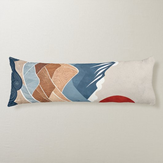 Mountains Sunset Beauty ボディピロー (正面)