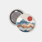 Mountains Sunset Beauty マグネット (正面/裏面)