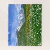 Mountains | Swiss Alps Valley Spring ジグソーパズル (縦)