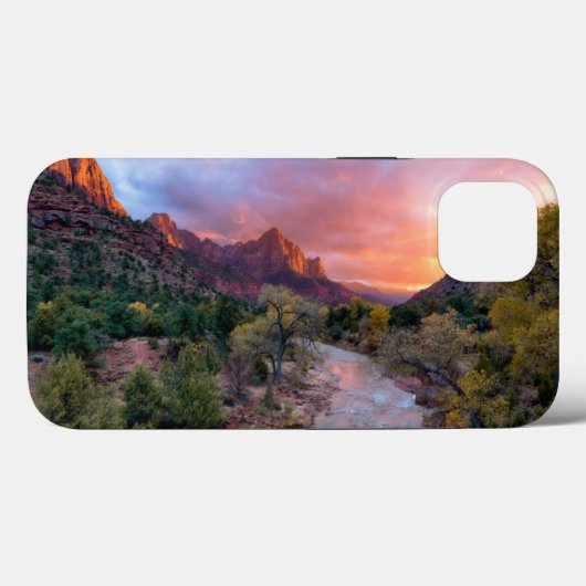 Mountains | The Watchman Zion Nathional Park Utah Case-Mate iPhoneケース (裏面 (横))