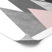 Mountains under the Sun geometric poster ポスター (角)
