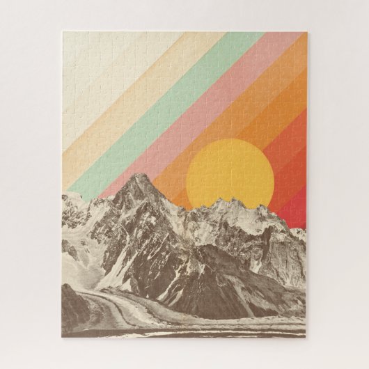 Mountainscape 1% pipe% Florent Bodart ジグソーパズル (縦)