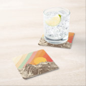 Mountainscape 1% pipe% Florent Bodart スクエアペーパーコースター (インサイチュ)