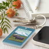 MountainUtahのアメリカヘラジカ キーホルダー (正面右)