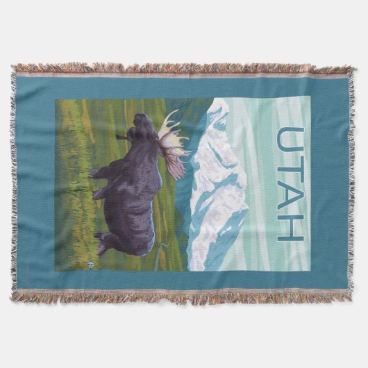 MountainUtahのアメリカヘラジカ スローブランケット (正面)