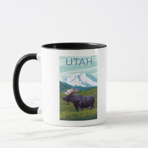 MountainUtahのアメリカヘラジカ マグカップ
