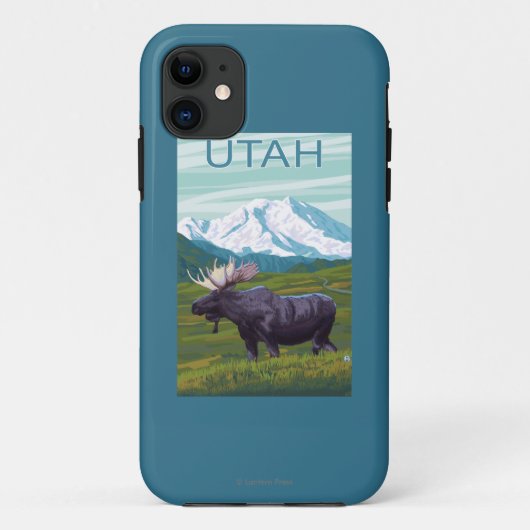 MountainUtahのアメリカヘラジカ Case-Mate iPhoneケース (裏面)