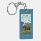 MountainWyomingのアメリカヘラジカ キーホルダー (正面左)