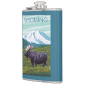 MountainWyomingのアメリカヘラジカ フラスク (左)