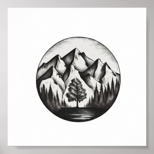 Mountianロゴ ポスター (正面)