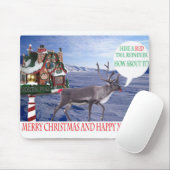 moupad.メリークリスマスhappy newyear.トナカイ マウスパッド (マウス)