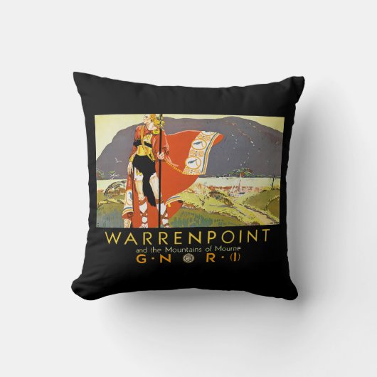 MourneのWarrenpintそしてMountians クッション (正面)