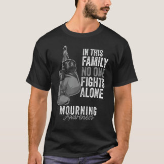 Mourning Awareness Month Gloves Black Ribbon Tシャツ