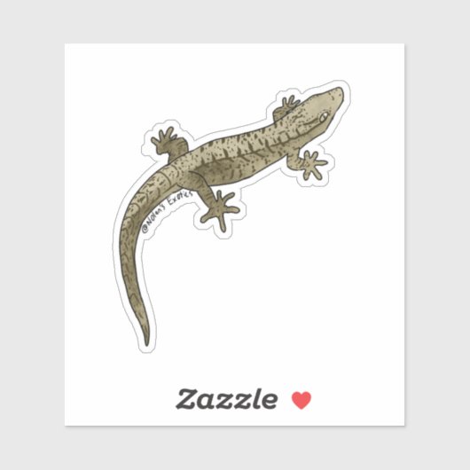 Mourning gecko vinyl sticker シール (シート)