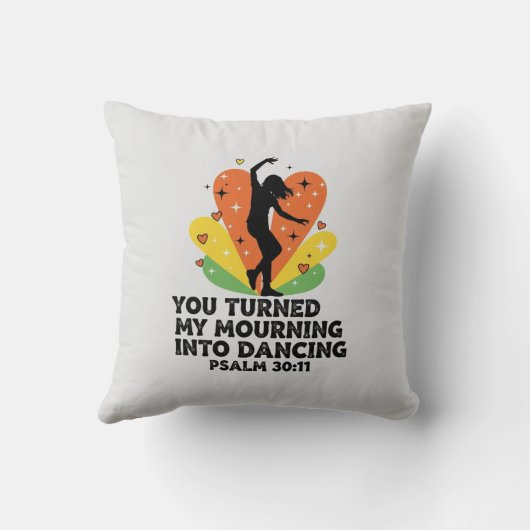 Mourning into dancing design クッション (裏面)