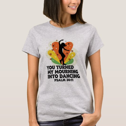Mourning into dancing design tシャツ (正面)