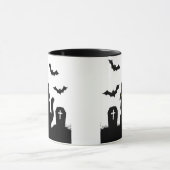 mourning kitty mug マグカップ (中央)