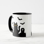 mourning kitty mug マグカップ (正面左)