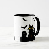 mourning kitty mug マグカップ (正面右)