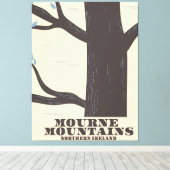 mours mountain northern ireland travelポスター キャンバスプリント (インサイチュ (ウッドフロア))
