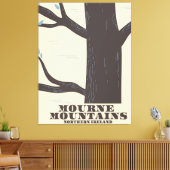 mours mountain northern ireland travelポスター キャンバスプリント (インサイチュ (リビング))