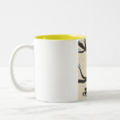 mours mountain northern ireland travelポスター ツートーンマグカップ (左)