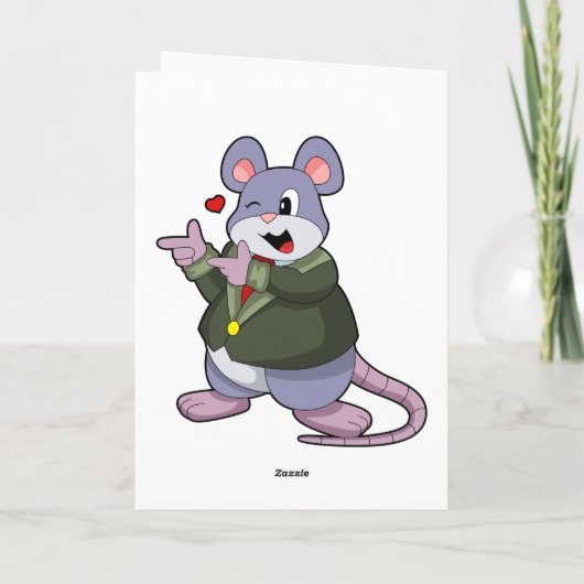 Mouse as Groom with Suit カード (裏面)