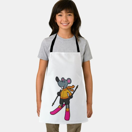 Mouse as Skier with Ski エプロン (インサイチュ)