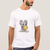 Mouse Astronaut Snack Tシャツ (正面)