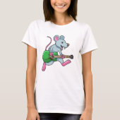 Mouse at Music with Guitar Tシャツ (正面)