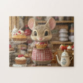 Mouse Bakery Chef Tiny Tail Whimsical Kitchen ジグソーパズル (横)