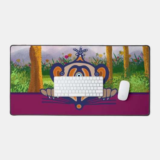 Mouse critter in the forrest デスクマット (キーボード&マウス)