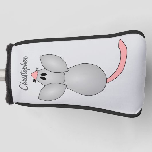 Mouse Design ゴルフヘッドカバー (正面)