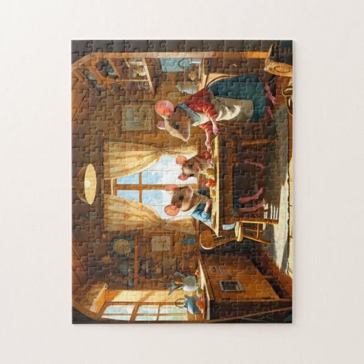 Mouse Family  ジグソーパズル (縦)