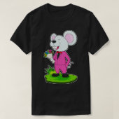 Mouse Groom Flower 結婚's Tシャツ (デザイン正面)