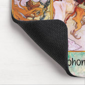MOUSE PAD - アルフォンス・ミュシャ「四季」アート マウスパッド (コーナー)