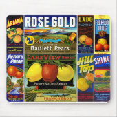 MOUSE PAD - "バラ金ゴールド" – クラートラベルを作成 マウスパッド (正面)