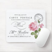 MOUSE PAD :ヴィンテージフランスの：はがきデザイン マウスパッド (マウス)