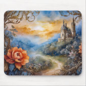 MOUSE PAD - 城への花の小道 マウスパッド (正面)